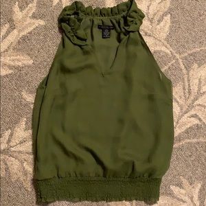 Olive Sleeveless Top